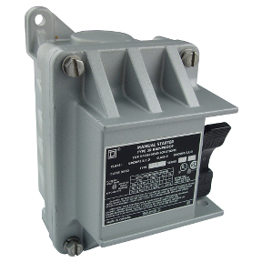 Schneider Electric Non-Reversing NEMA Manual Starter; 16A; 277VAC; 2-Pole; Toggle Operator; NEMA 3R; 7 & 9 Surface Mount